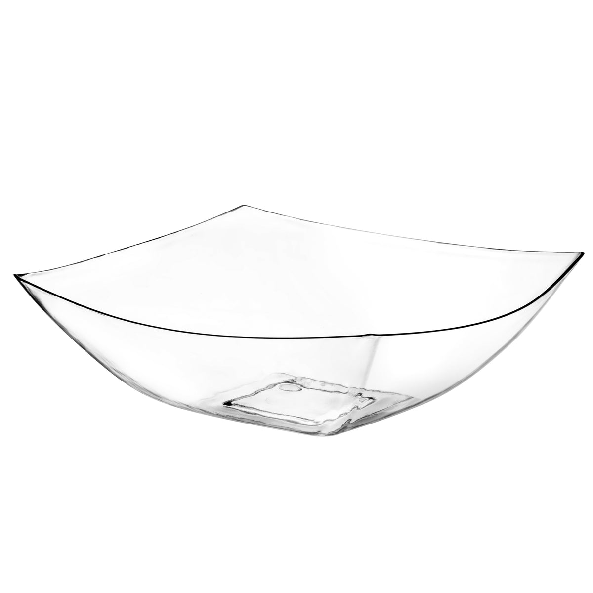 Plastic Bowls - Clear Square Serving Bowls