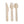 Palm Leaf Disposable Eco Friendly Wooden Cutlery Combo