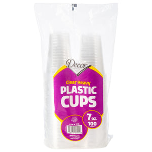 7 oz Clear Plastic Disposable Cups - Posh Setting