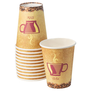Disposable 12 oz Paper Coffee Cups - Posh Setting