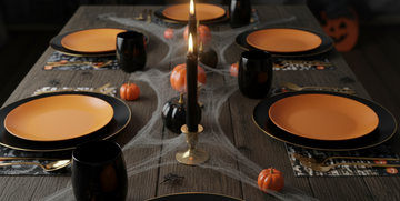 halloween tablescape posh setting