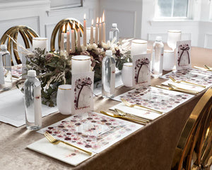 Parfetty Chanukah Rose Tablescape