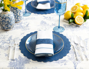 Blue Shavuos Tablescape