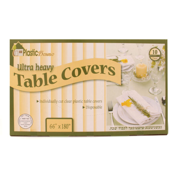 Clear Ultra Heavy Duty Tablecloths 66×180 – 10ct