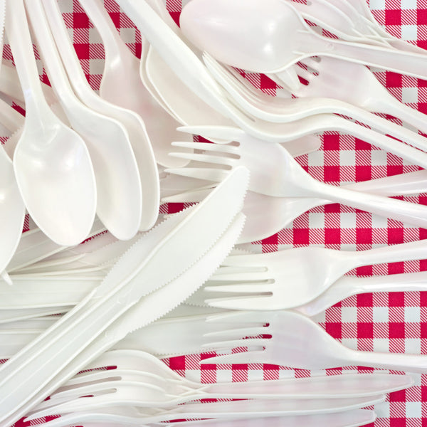 Everyday Basic Cutlery White Plastic Forks – 1000 CT