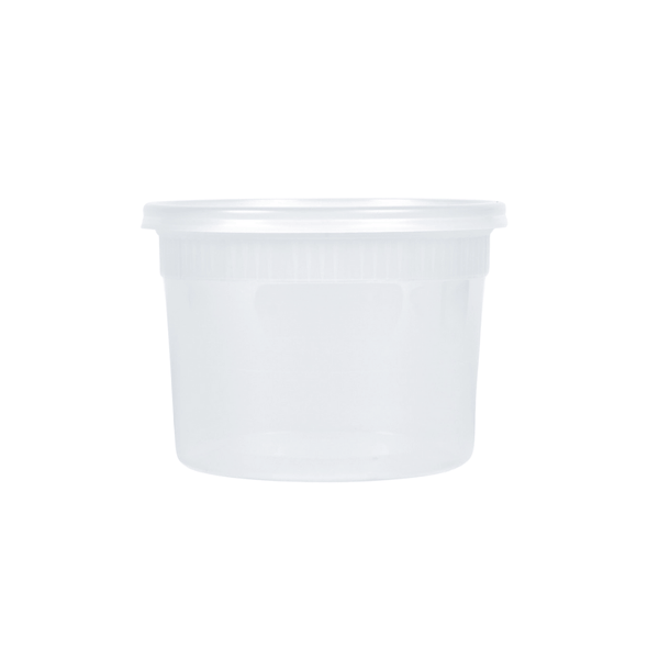 16 oz. Clear Plastic Deli Containers with Lids – 240 Sets