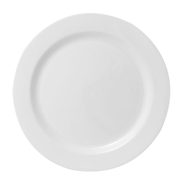 White Round Plastic Plates