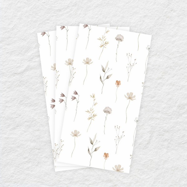 Disposable Linen-Like Paper Guest Towel 16 Pack - Dried Blooms