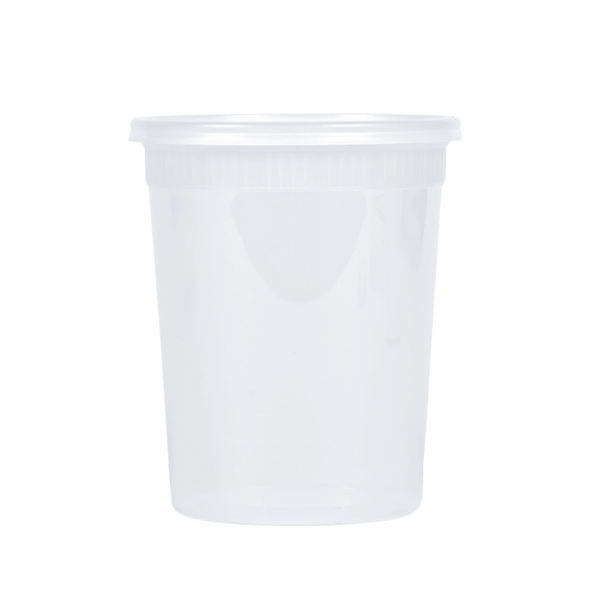 32 oz. Clear Plastic Deli Containers with Lids – 240 Sets