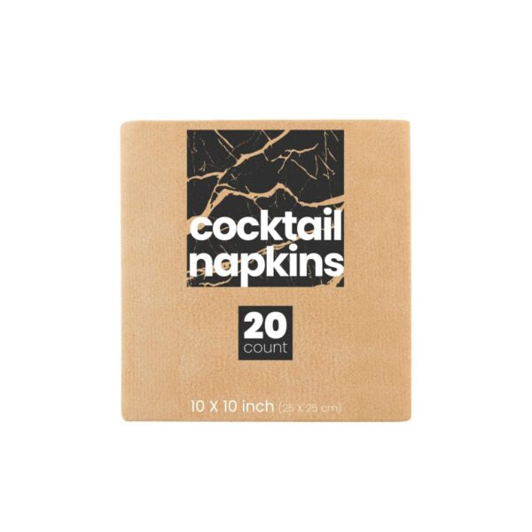 Disposable Paper Napkins 20 Pack - Wood