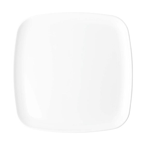 12 Inch White Square Organic Serving Tray Dish - 2 Pack