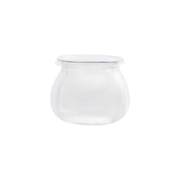 6 oz. Clear Plastic Mousse Cups with Lids - 8 Count