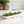 White and Gold Organic Rectangular Plastic Salad Bowl - 1 Count
