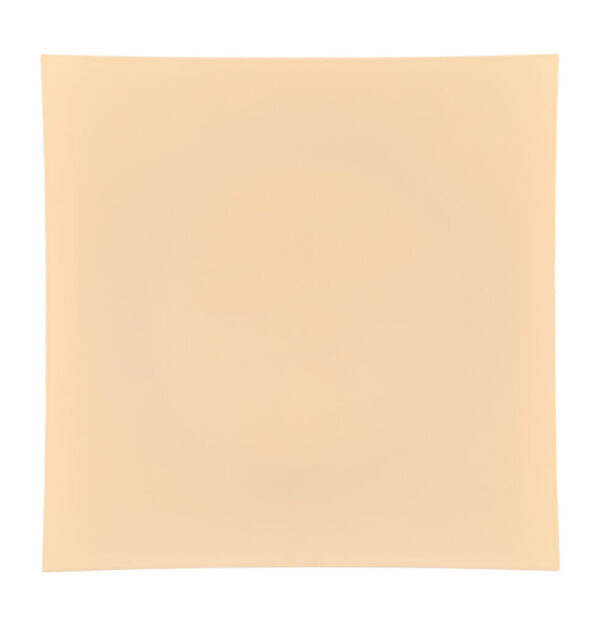 Beige Flat 13″ Square Plastic Charger Plate - 4 Count