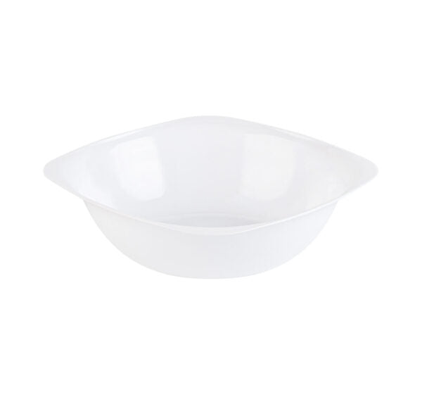 White 6 oz. Plastic Dessert Bowls 20 Pack - Organic