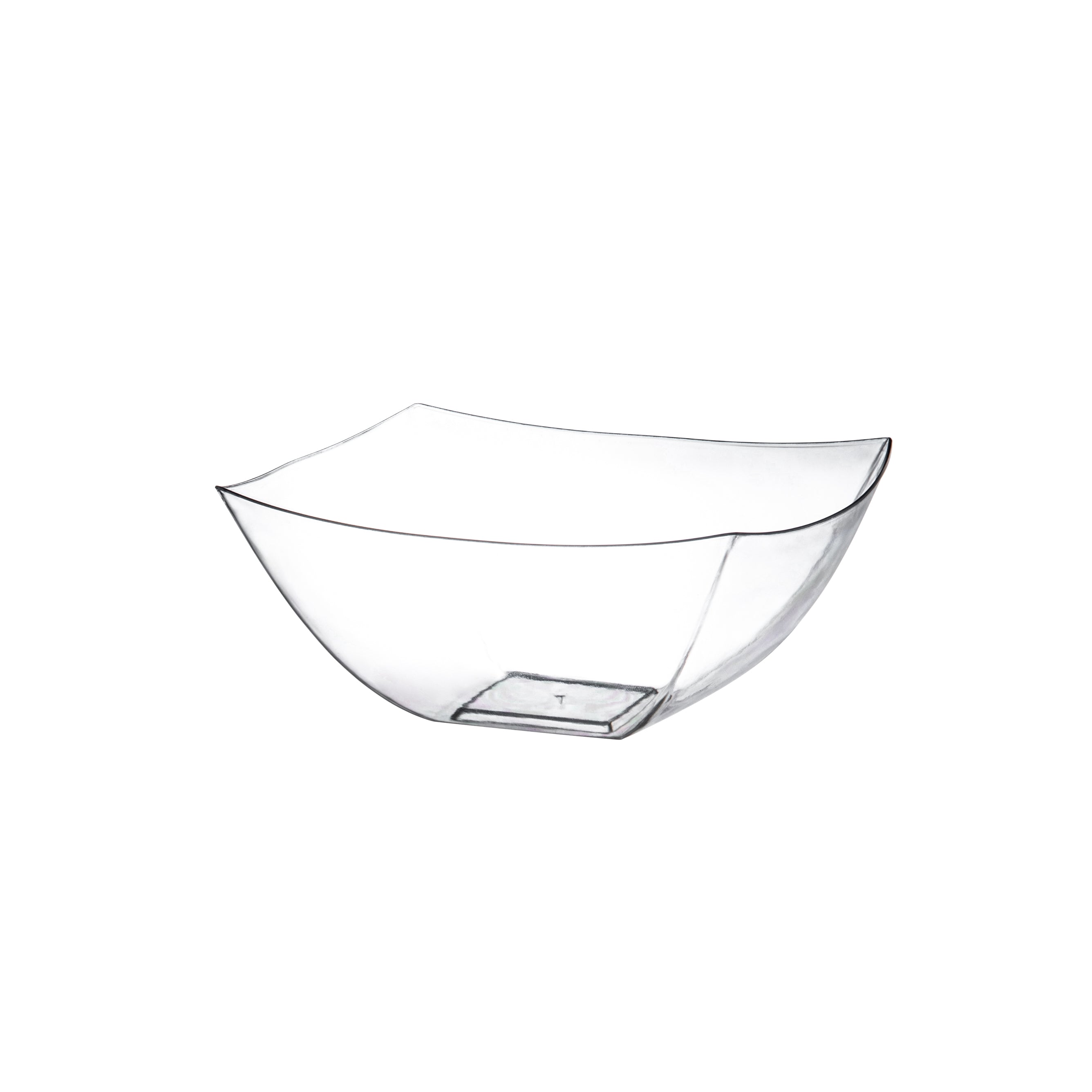 Plastic Bowls - Clear Square Serving Bowls