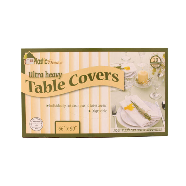 Clear Ultra Heavy Duty Tablecloths 66×90 – 20ct