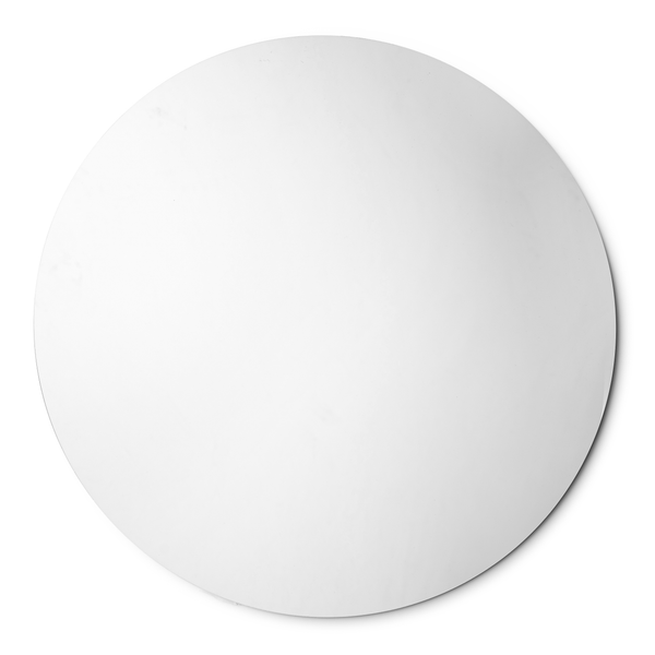 Silver Mirrored 13″ Round Plastic Charger Plate - 1 Count