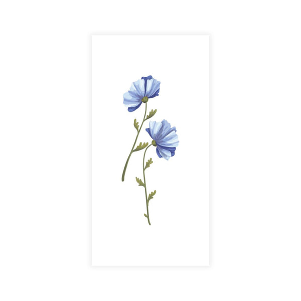 Disposable Linen-Like Paper Guest Towel 16 Pack - Blue Daffodil