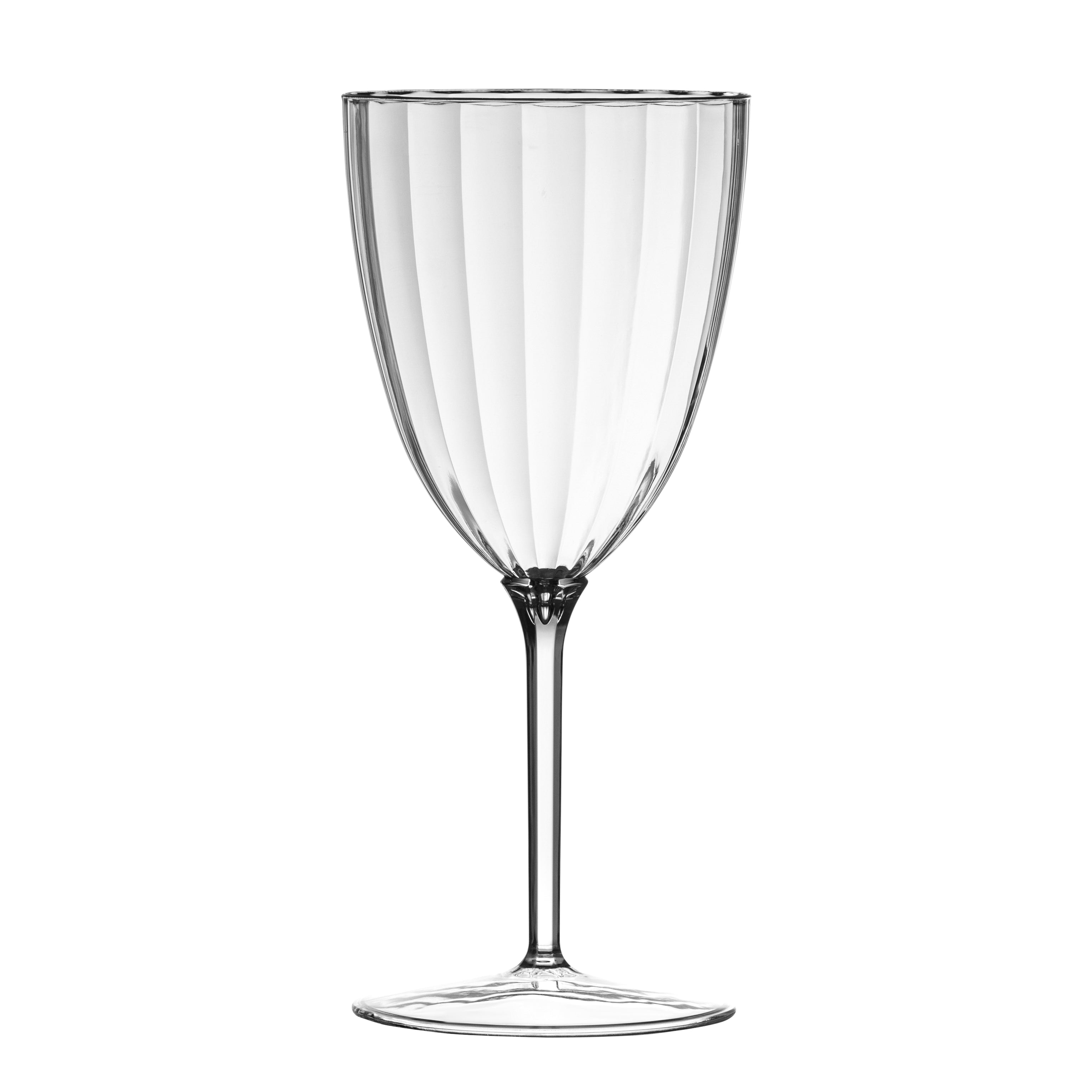Set of 6 Crystal Drinking Glasses - 7oz, Clear Wine Glass 