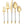 Sophisticate Collection Gold/Silver Flatware Set 40 Count - Settings for 8