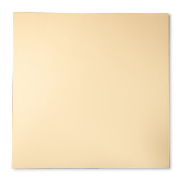 Gold Mirrored 12″ Square Plastic Charger Plate - 1 Count