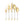 Majestic Collection Plastic Gold and White Flatware - 20 Count