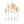 Sophisticate Collection Gold/Silver Glitter Flatware Set 40 Count - Settings for 8