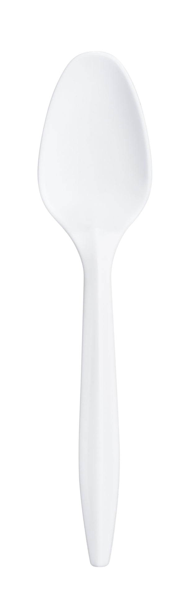 Basic Cutlery Collection White Plastic Flatware - 400 Pack