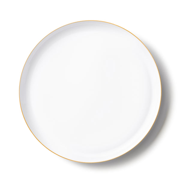 Deluxe White and Gold Shabbos Dinnerware Bundle - 24 Full Settings