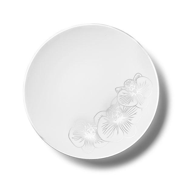 White And Silver Plastic Party Bundle - Orchid