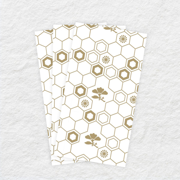 Disposable Linen-Like Paper Guest Towel 16 Pack - Honeycomb Floral