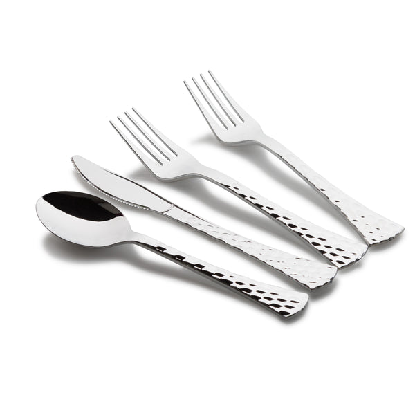 White And Silver Plastic Party Bundle - Organic