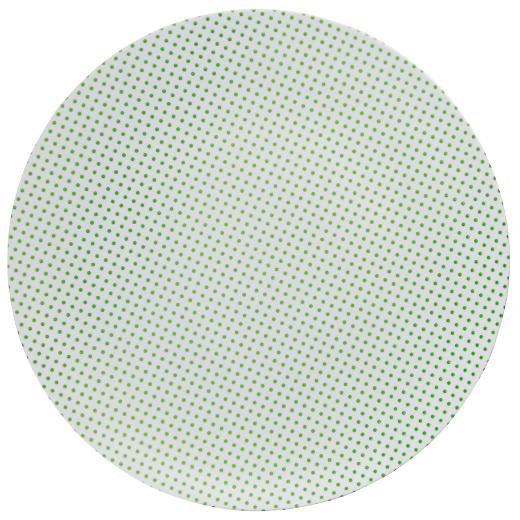 Blue/Green and White Round Plastic Plates - Aztec