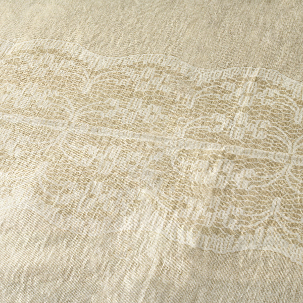 Plastic Tablecloth Print Cream/Gold 54″x108″