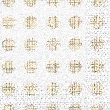 Melissa Gold Dots Lunch Napkin - 20 Pack