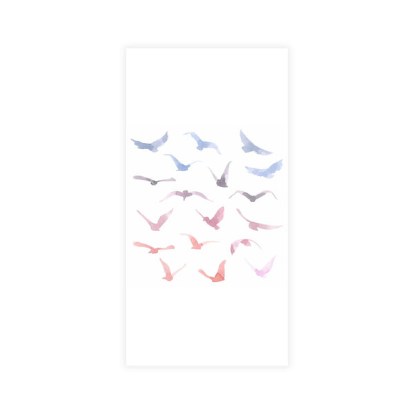 Disposable Linen-Like Paper Guest Towel 16 Pack - Watercolor Flock