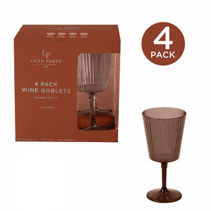 wine goblet packaging with a single goblet displayed on a white background.