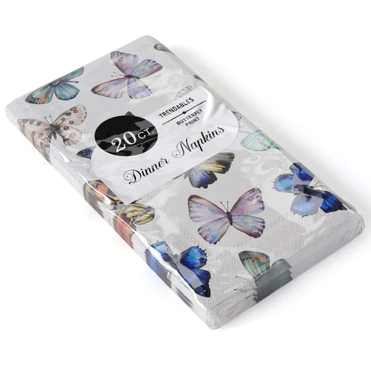 Disposable Paper Buffet Napkins 20 Pack - Butterfly