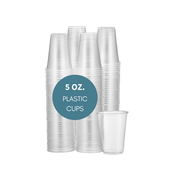 5 oz. Clear Plastic Disposable Cups for Everyday Use