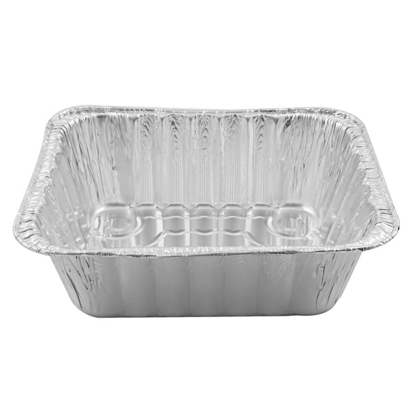 Extra deep 9x13-inch aluminum foil pan for cooking and serving, suitable for large quantities of food.