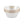 14 oz. Pearl and Gold Rim Round Soup Bowls (10 Count) - Edge Pebbled