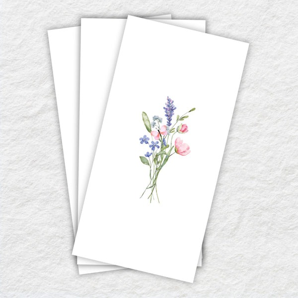 Disposable Linen-Like Paper Guest Towel 16 Pack - Pink Watercolor Garden