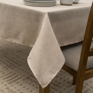 Posh Setting Clear Tablecloths Premium Burlap Waterproof Polyester Tablecloth