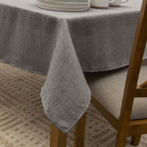 Posh Setting Clear Tablecloths Premium Silver Waterproof Polyester Tablecloth