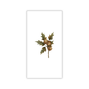 Acorn Cluster printed guest towel botanical design airlaid disposable napkin