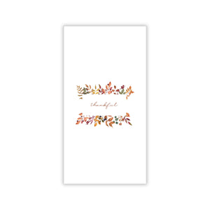 Thankful Frame guest towel autumn printed disposable napkin linen feel