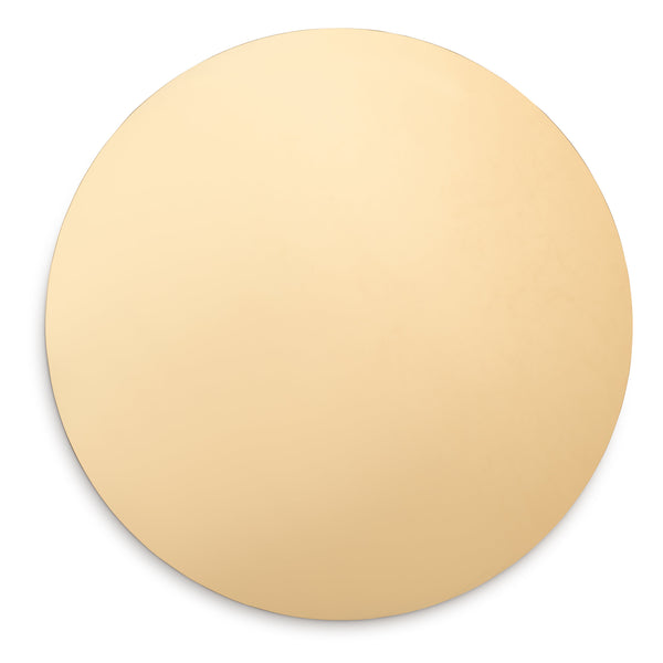 Gold Mirrored 13″ Round Plastic Charger Plate - 1 Count
