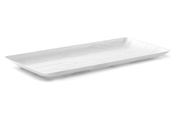 6.25 x 14 Inch Rectangle White Serving Tray 5 pack