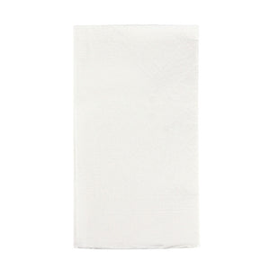 a white paper folded dinner napkin